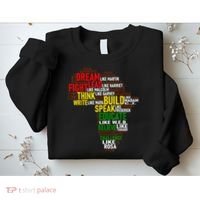 Dream Like Martin Black History Month African Celebration Sweatshirt thumb 2