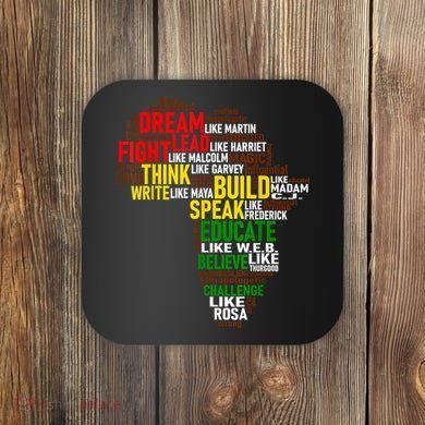 Dream Like Martin Black History Month African Celebration Coaster