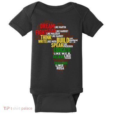 Dream Like Martin Black History Month African Celebration Baby Bodysuit