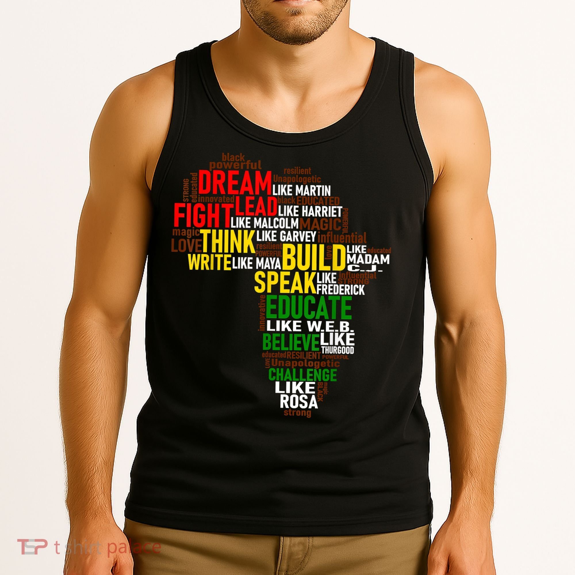 Dream Like Martin Black History Month African Celebration Tank Top