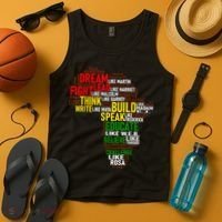 Dream Like Martin Black History Month African Celebration Tank Top thumb 4