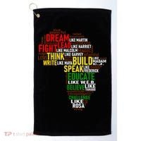 Dream Like Martin Black History Month African Celebration Golf Towel thumb 0