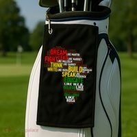 Dream Like Martin Black History Month African Celebration Golf Towel thumb 2