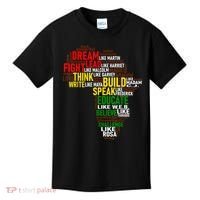 Dream Like Martin Black History Month African Celebration Kids T-Shirt thumb 0