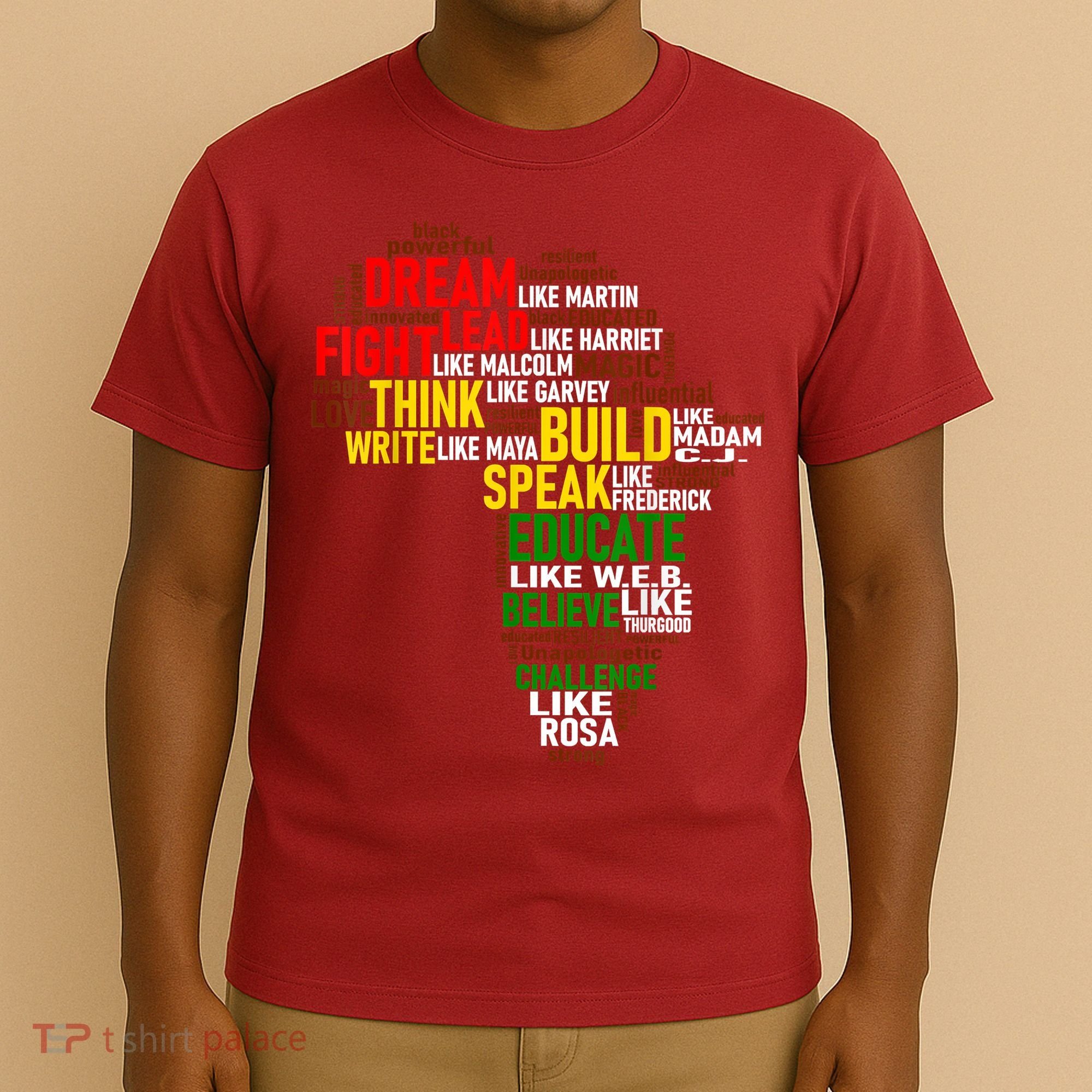 Dream Like Martin Black History Month African Celebration T-Shirt