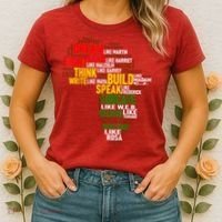 Dream Like Martin Black History Month African Celebration Women's T-Shirt thumb 2