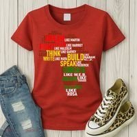 Dream Like Martin Black History Month African Celebration Women's T-Shirt thumb 3