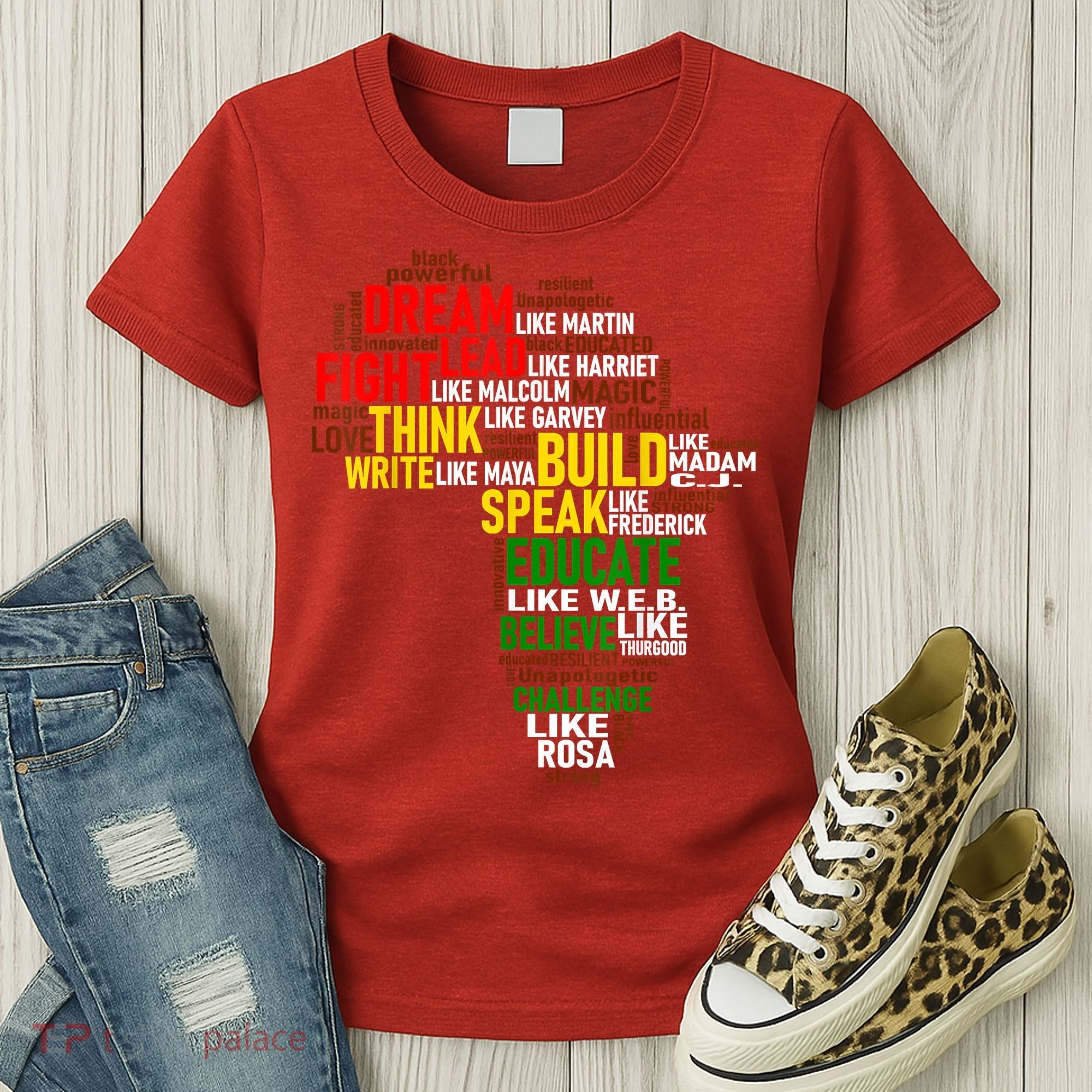 Dream Like Martin Black History Month African Celebration Women's T-Shirt