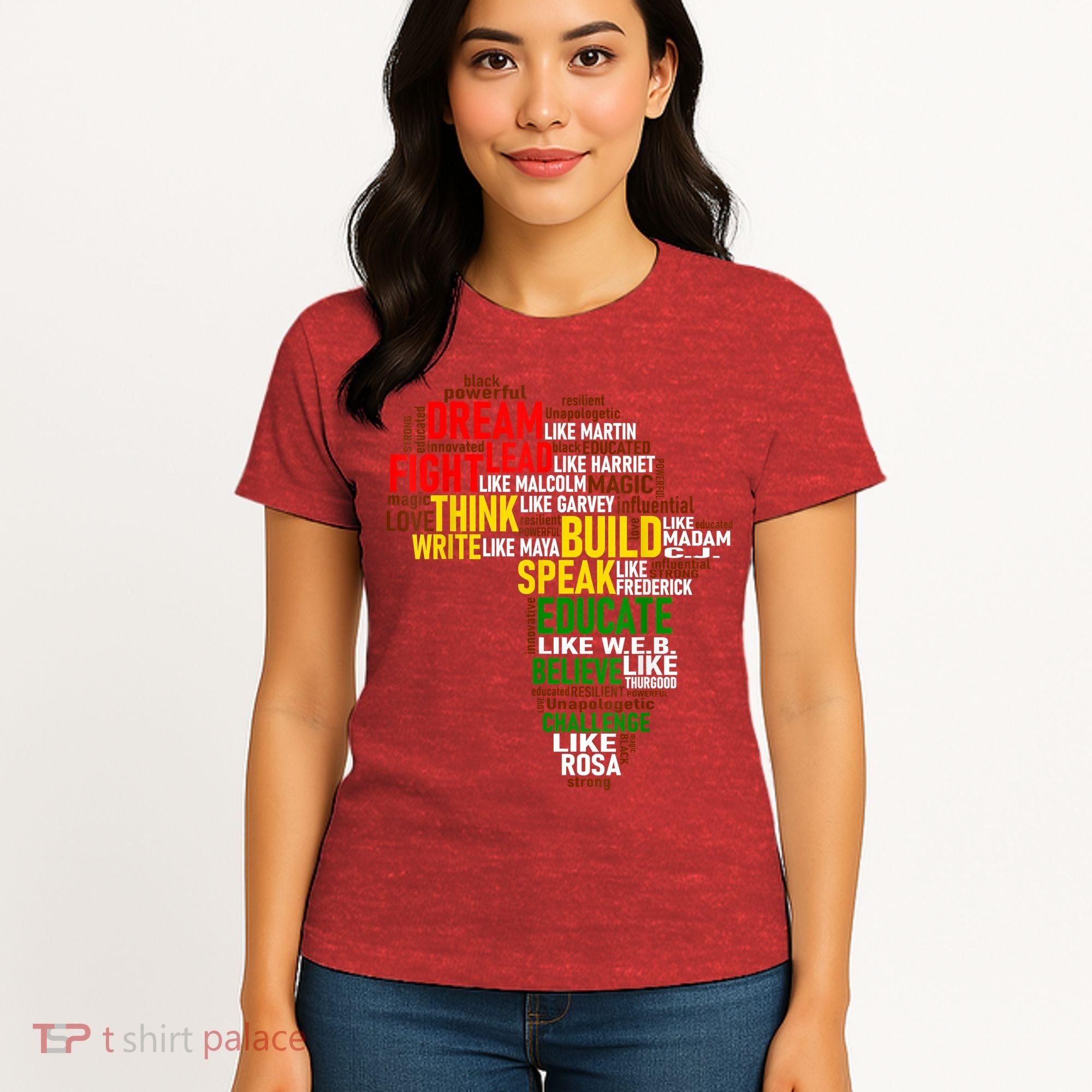 Dream Like Martin Black History Month African Celebration Women's T-Shirt