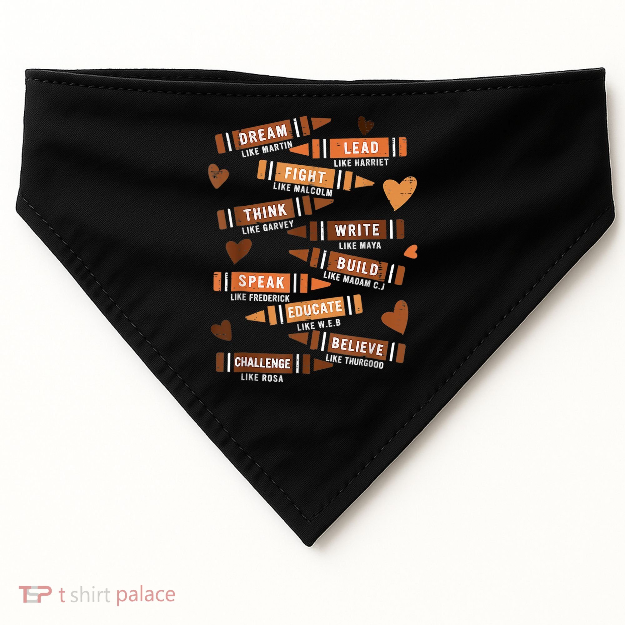 Dream Like Martin Leaders African Black History Month USA-Made Doggie Bandana