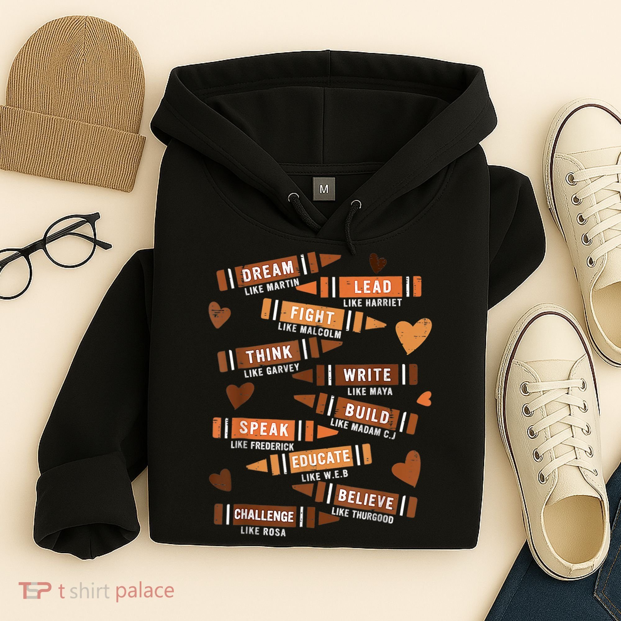 Dream Like Martin Leaders African Black History Month Hoodie