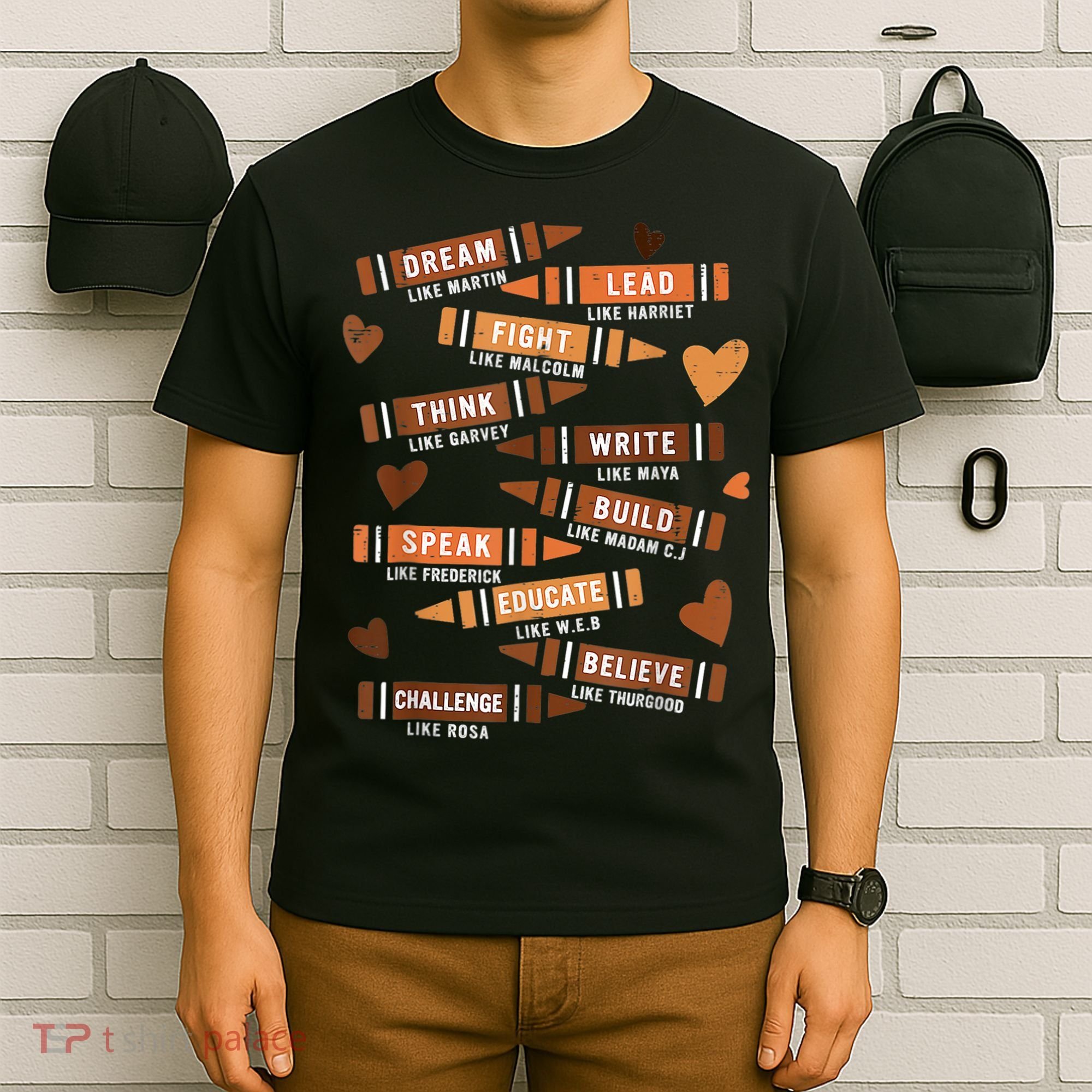 Dream Like Martin Leaders African Black History Month T-Shirt
