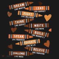 Dream Like Martin Leaders African Black History Month Women's Hoodie thumb 2