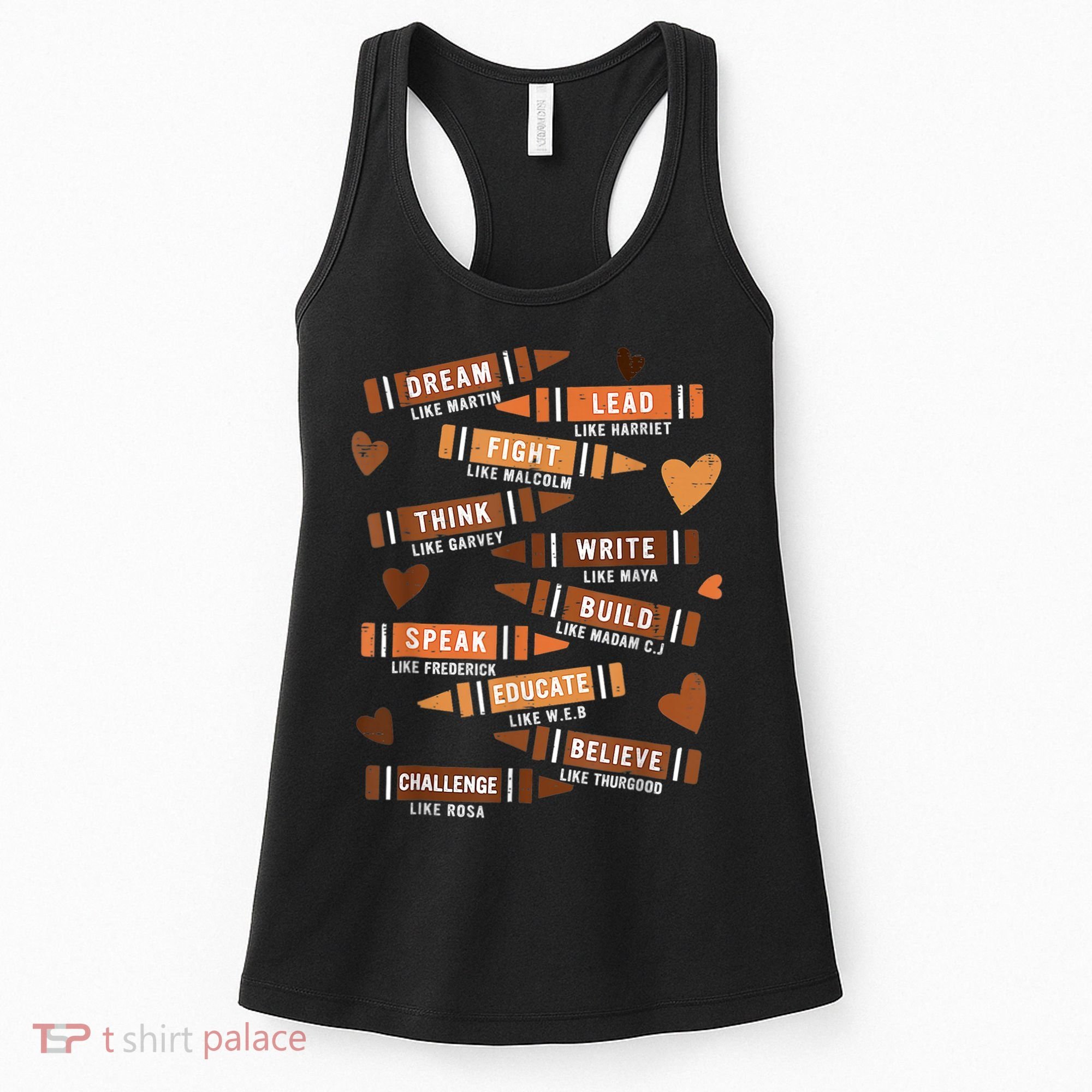 Dream Like Martin Leaders African Black History Month Women's Tank Top