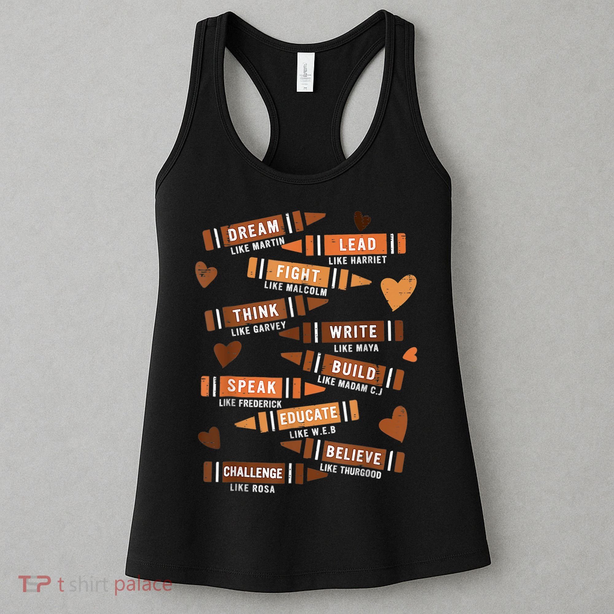 Dream Like Martin Leaders African Black History Month Women's Tank Top