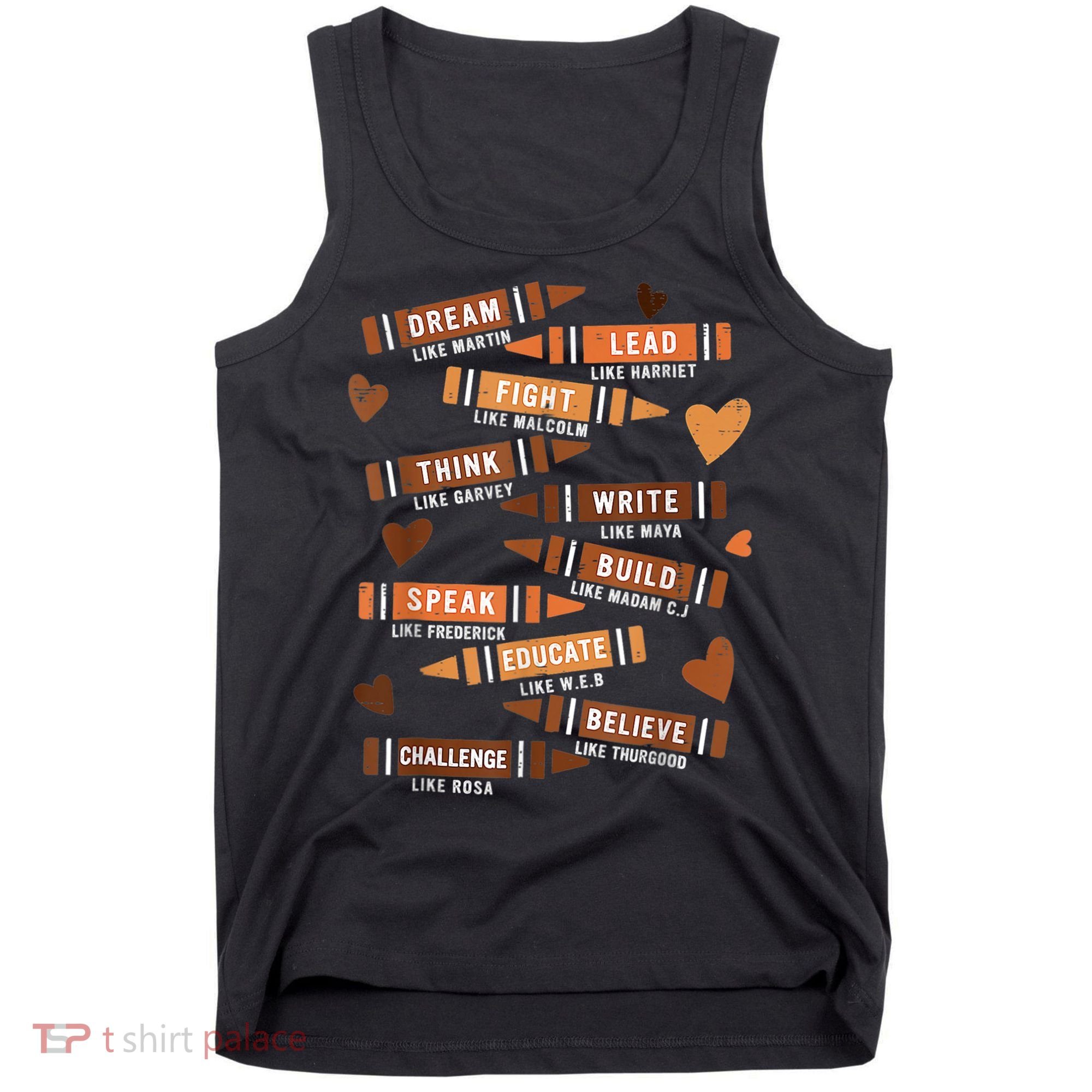 Dream Like Martin Leaders African Black History Month Tank Top