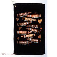 Dream Like Martin Leaders African Black History Month Golf Towel thumb 0