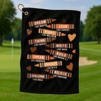 Dream Like Martin Leaders African Black History Month Golf Towel thumb 1