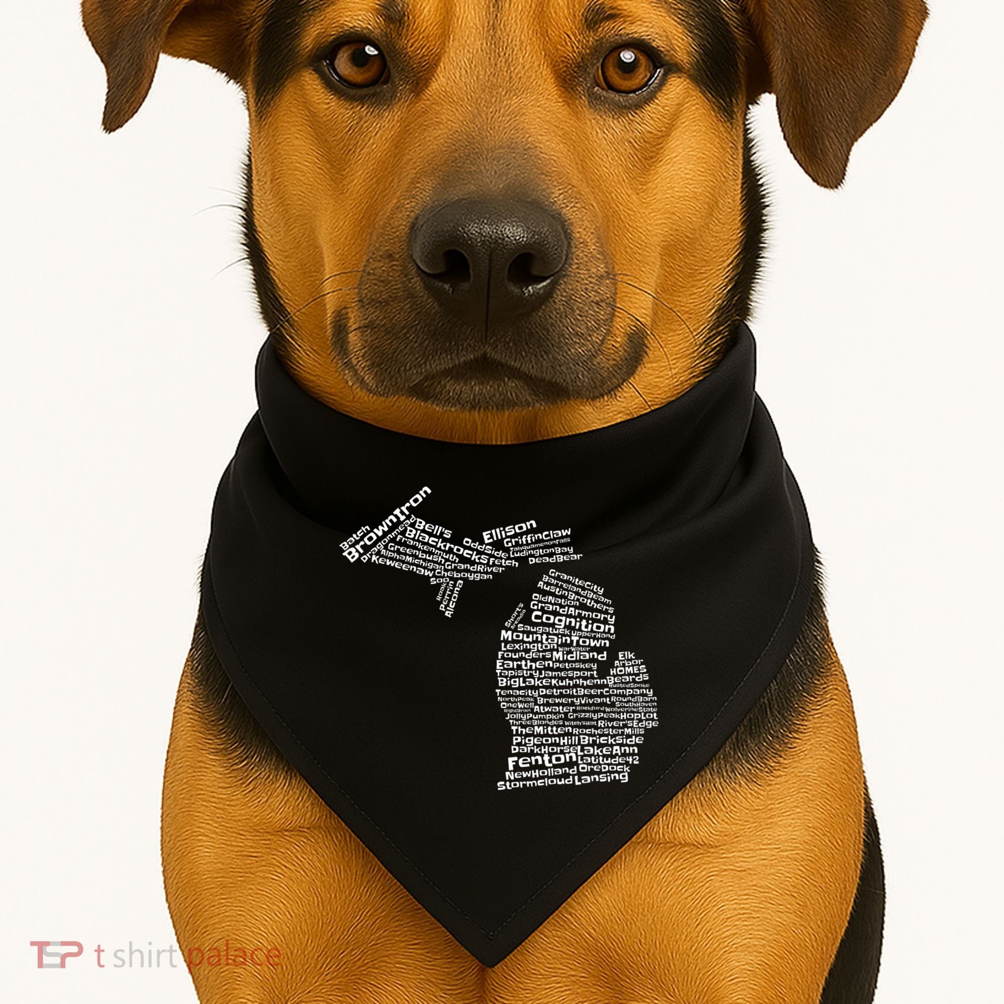 Drink Local Michigan Breweries USA-Made Doggie Bandana