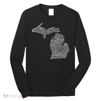 Drink Local Michigan Breweries Long Sleeve Shirt