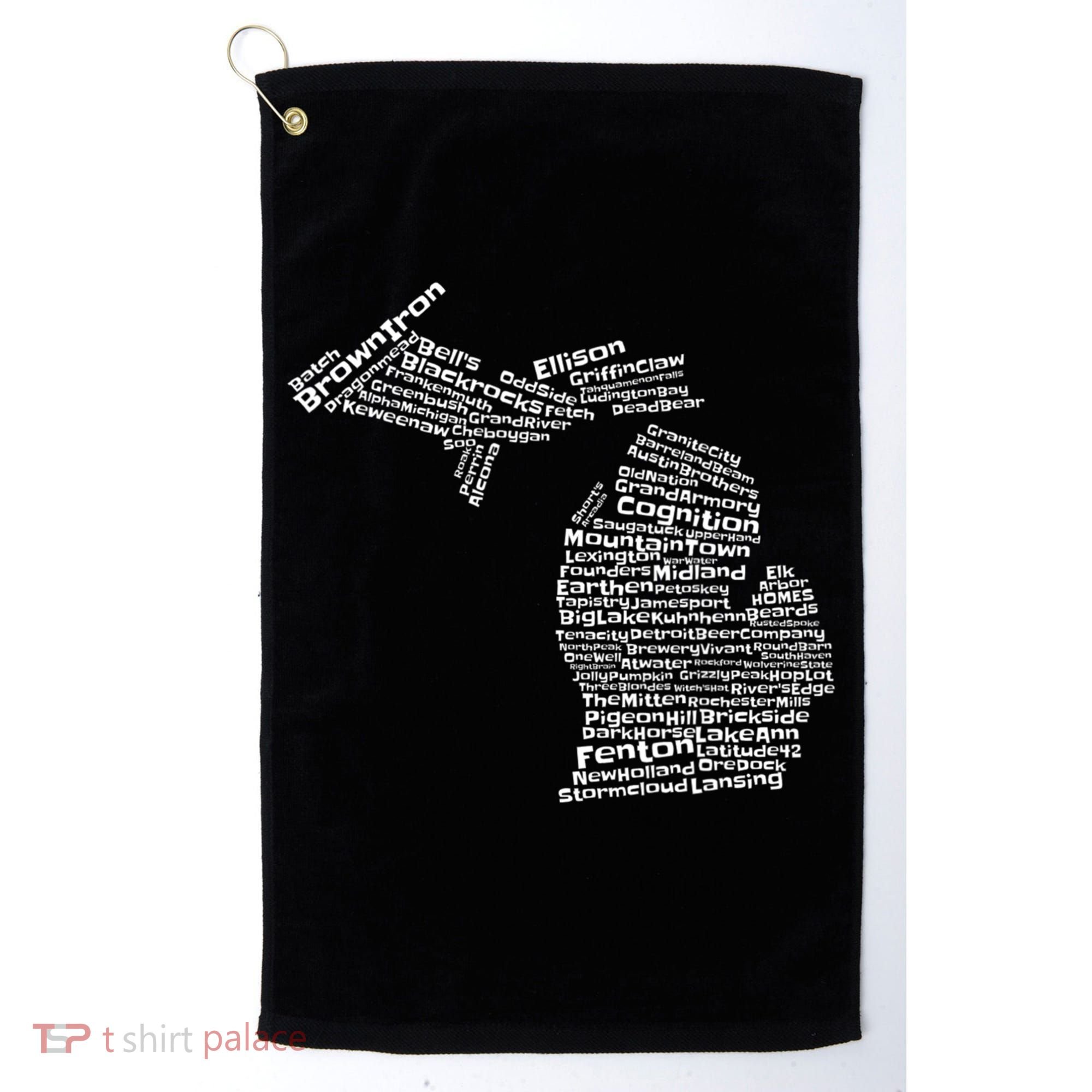 Drink Local Michigan Breweries Golf Towel
