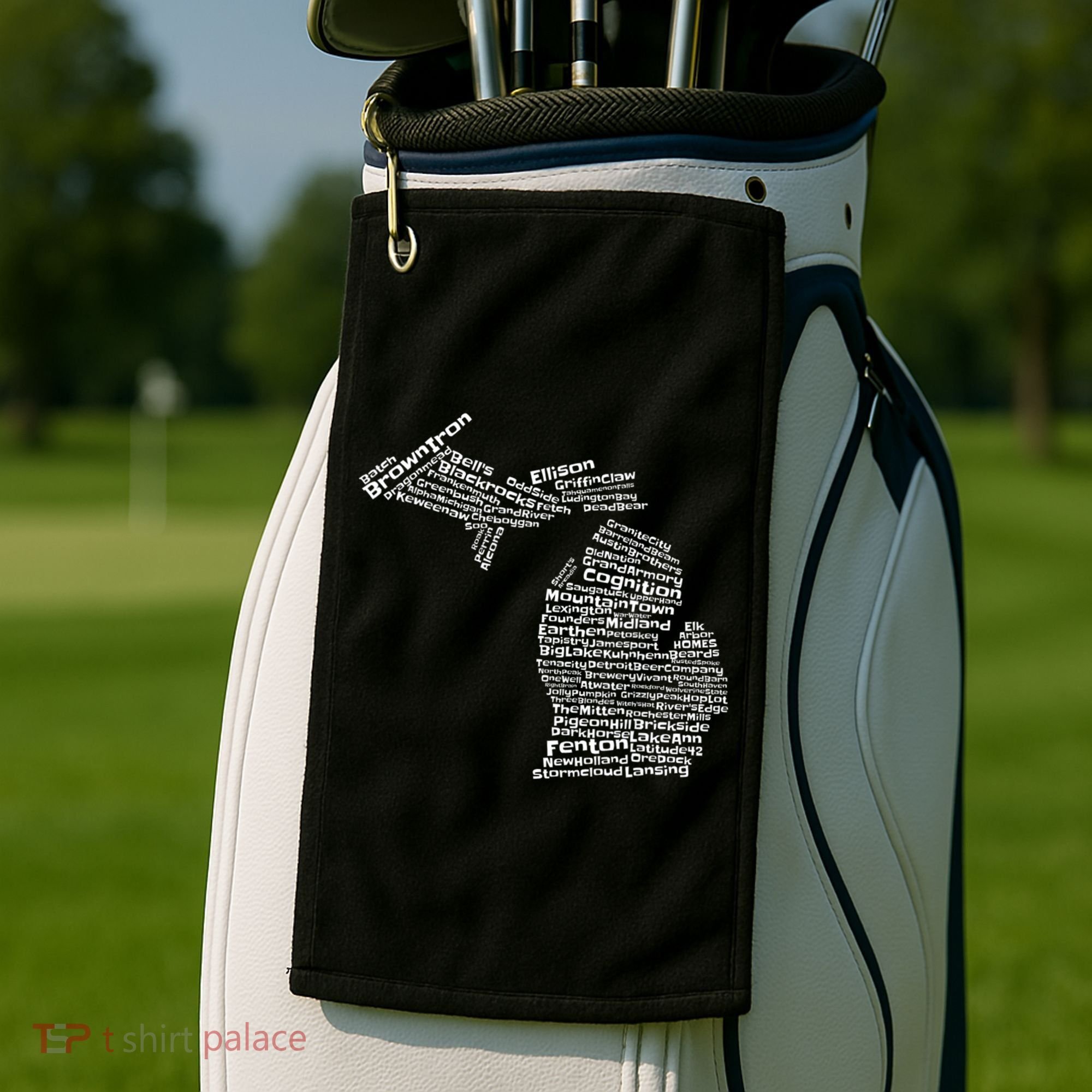 Drink Local Michigan Breweries Golf Towel