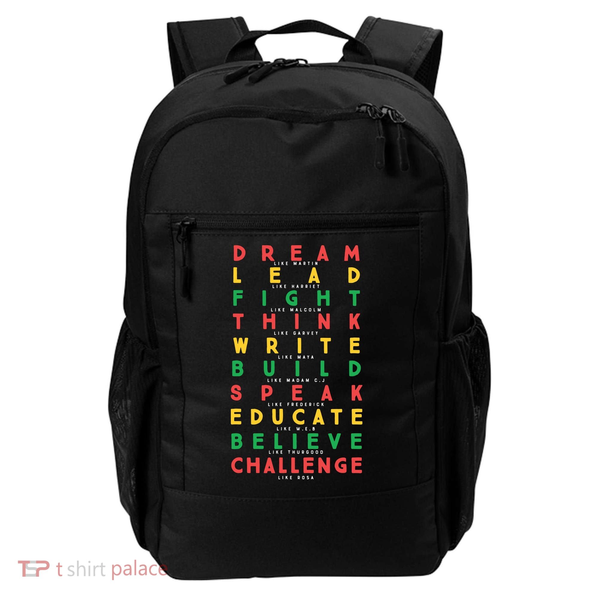 Dream Like Martin Lead Like Harriet Black History Month Backpack