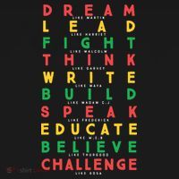 Dream Like Martin Lead Like Harriet Black History Month Backpack thumb 2