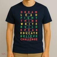 Dream Like Martin Lead Like Harriet Black History Month T-Shirt thumb 3
