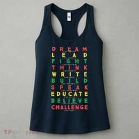 Dream Like Martin Lead Like Harriet Black History Month Women's Tank Top thumb 3