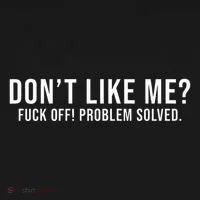 DonT Like Me Fuck Off! Problem Solved Funny Tank Top thumb 6
