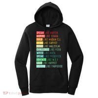 Dream Like Martin Fight Like Malcolm Inspire Like Obama TShirt Women's Hoodie thumb 0