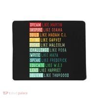 Dream Like Martin Fight Like Malcolm Inspire Like Obama TShirt Mousepad thumb 0
