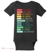 Dream Like Martin Fight Like Malcolm Inspire Like Obama TShirt Baby Bodysuit thumb 0