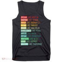 Dream Like Martin Fight Like Malcolm Inspire Like Obama TShirt Tank Top thumb 0