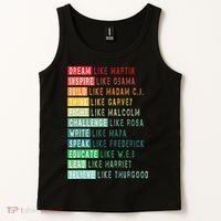 Dream Like Martin Fight Like Malcolm Inspire Like Obama TShirt Tank Top thumb 2