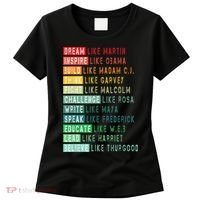 Dream Like Martin Fight Like Malcolm Inspire Like Obama TShirt Women's T-Shirt thumb 0