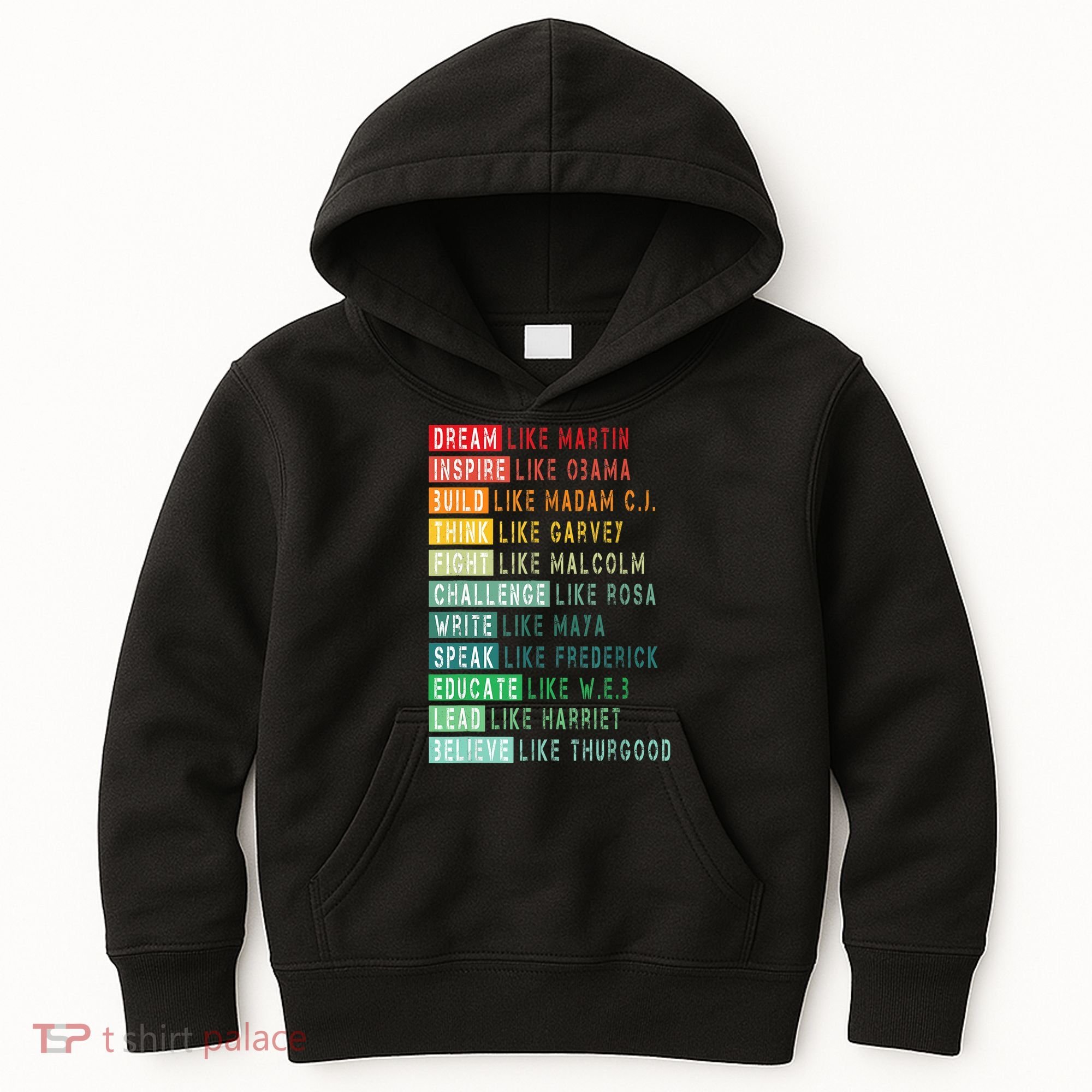 Dream Like Martin Fight Like Malcolm Inspire Like Obama TShirt Kids Hoodie