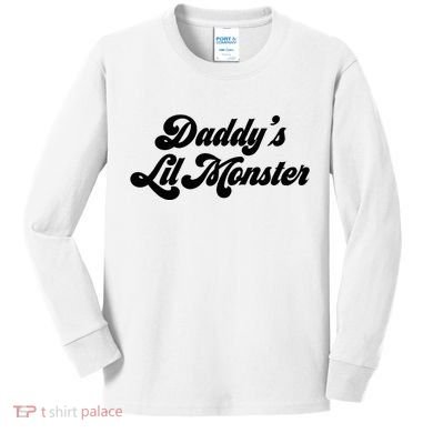 DaddyS Lil Monster Kids Long Sleeve Shirt