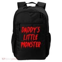 Daddys Little Monster Halloween Blood Red Backpack thumb 0