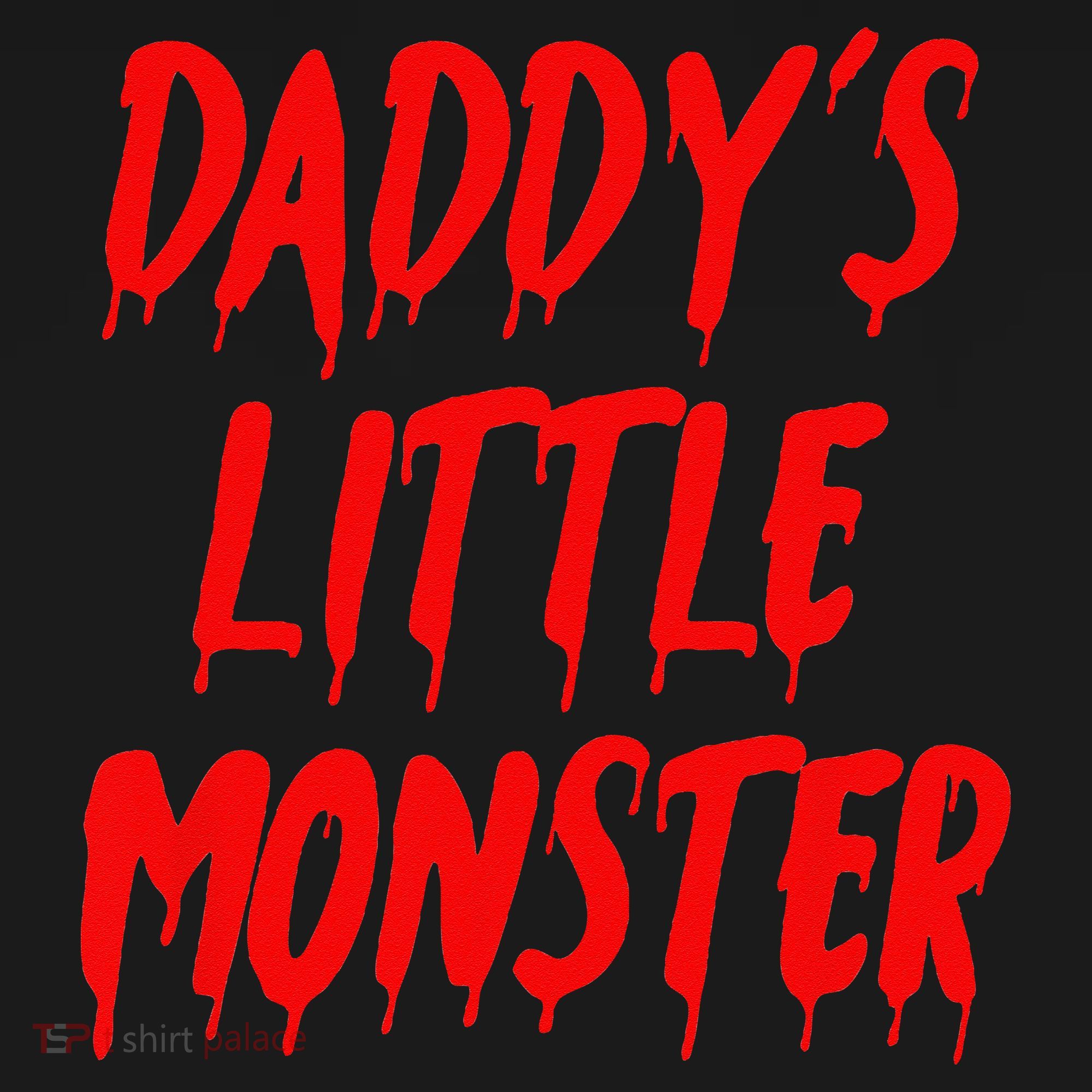 Daddys Little Monster Halloween Blood Red Bucket Hat