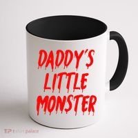 Daddys Little Monster Halloween Blood Red Coffee Mug thumb 1