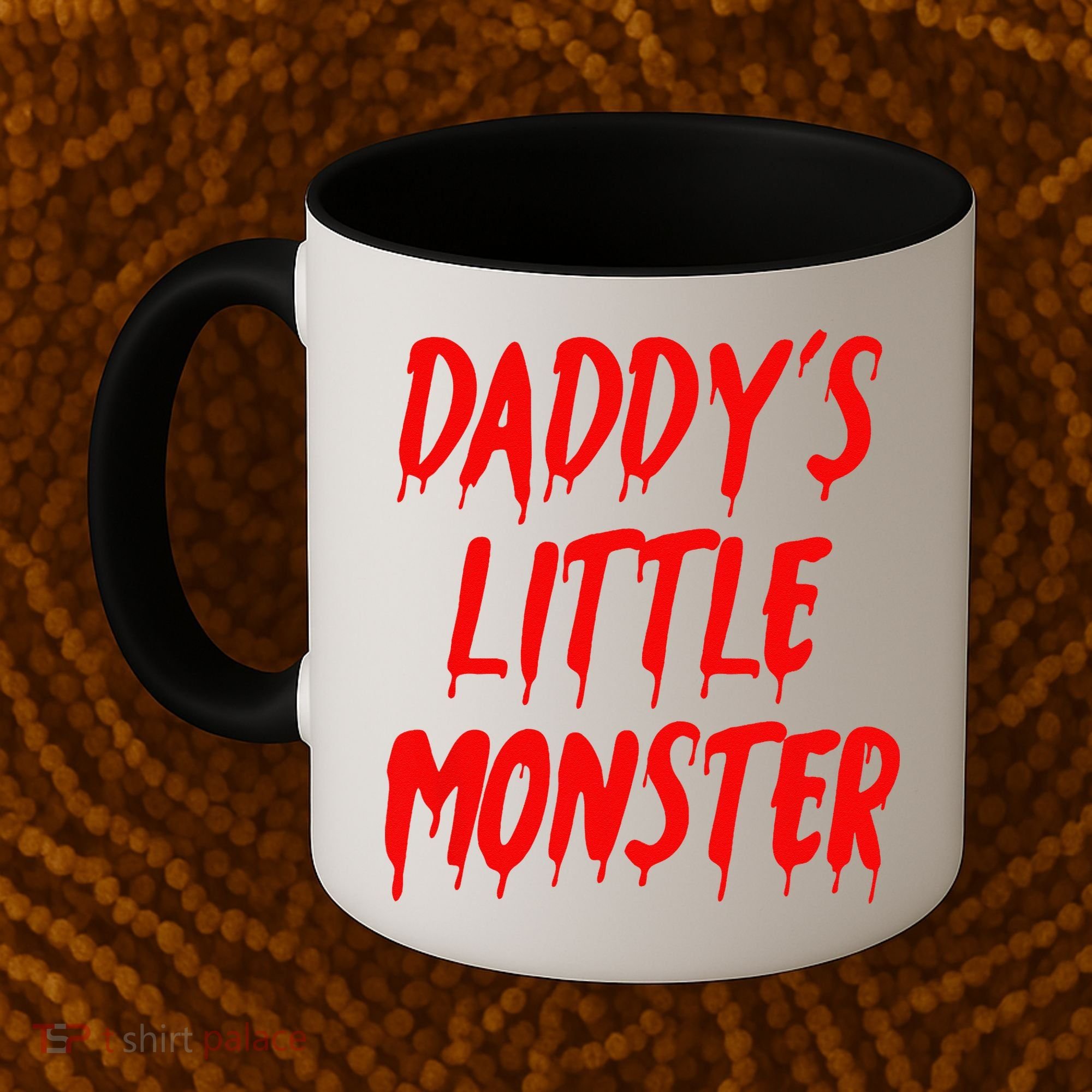 Daddys Little Monster Halloween Blood Red Coffee Mug