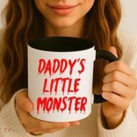 Daddys Little Monster Halloween Blood Red Coffee Mug thumb 3