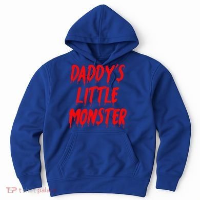 Daddys Little Monster Halloween Blood Red Hoodie