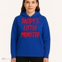 Daddys Little Monster Halloween Blood Red Hoodie thumb 5