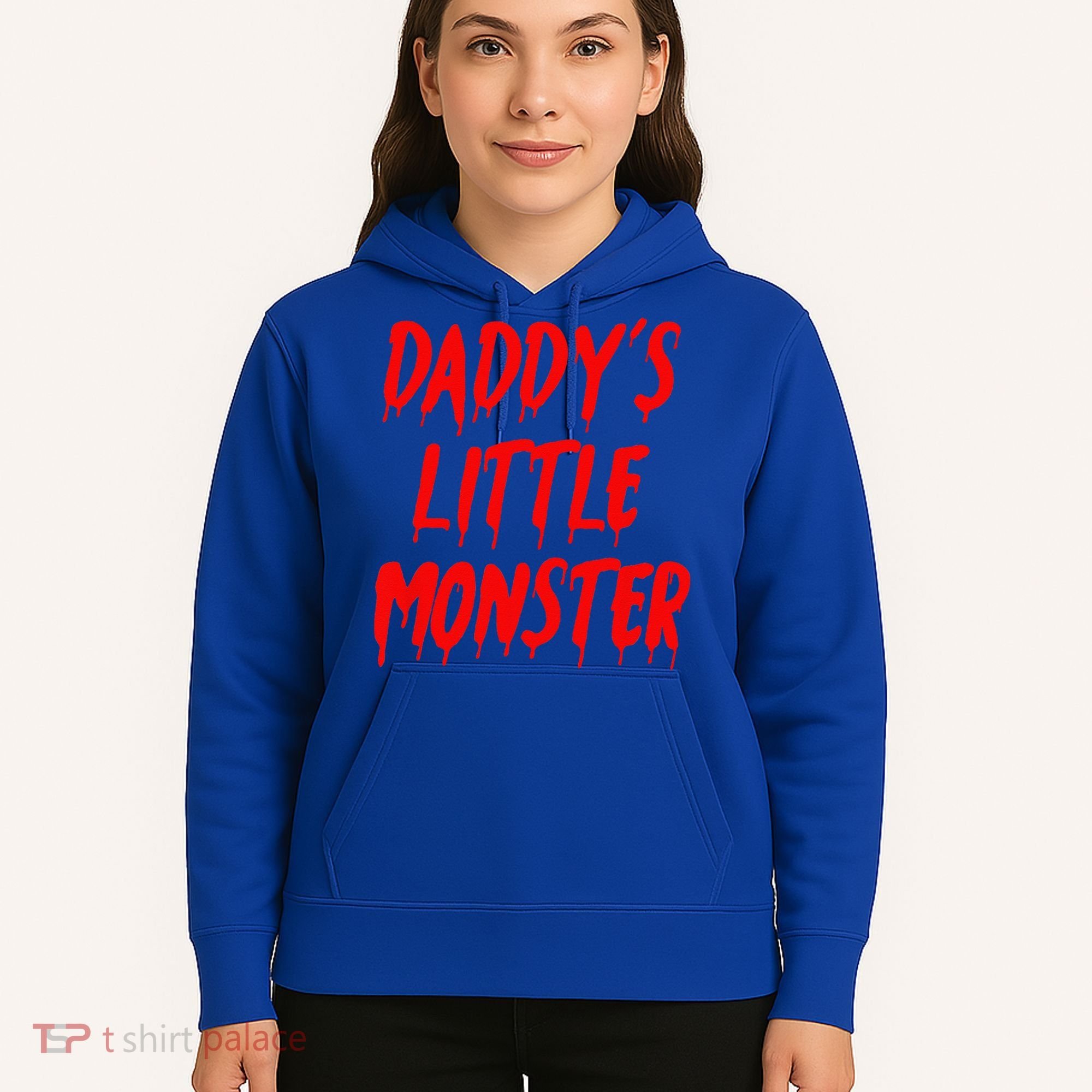 Daddys Little Monster Halloween Blood Red Hoodie