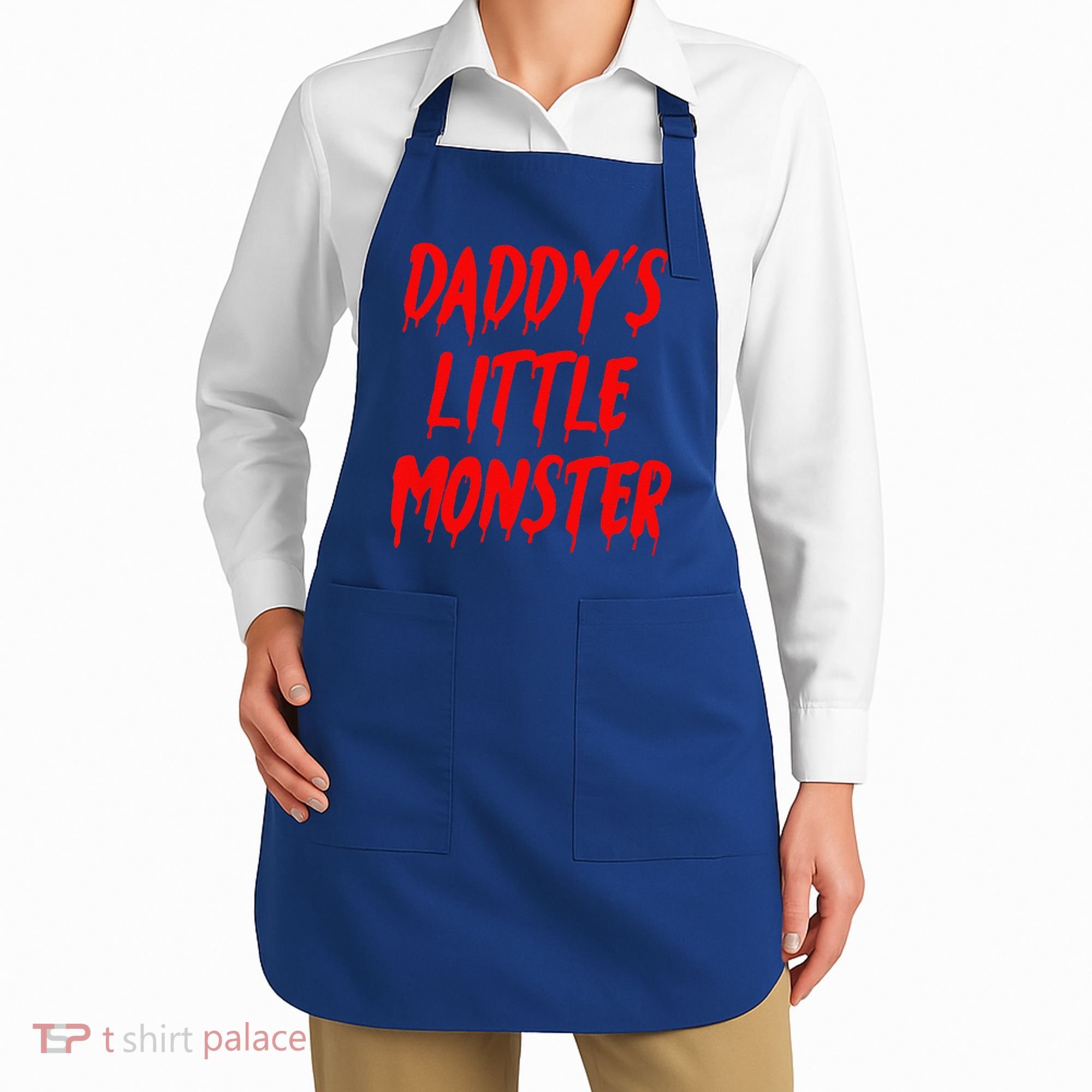 Daddys Little Monster Halloween Blood Red Apron