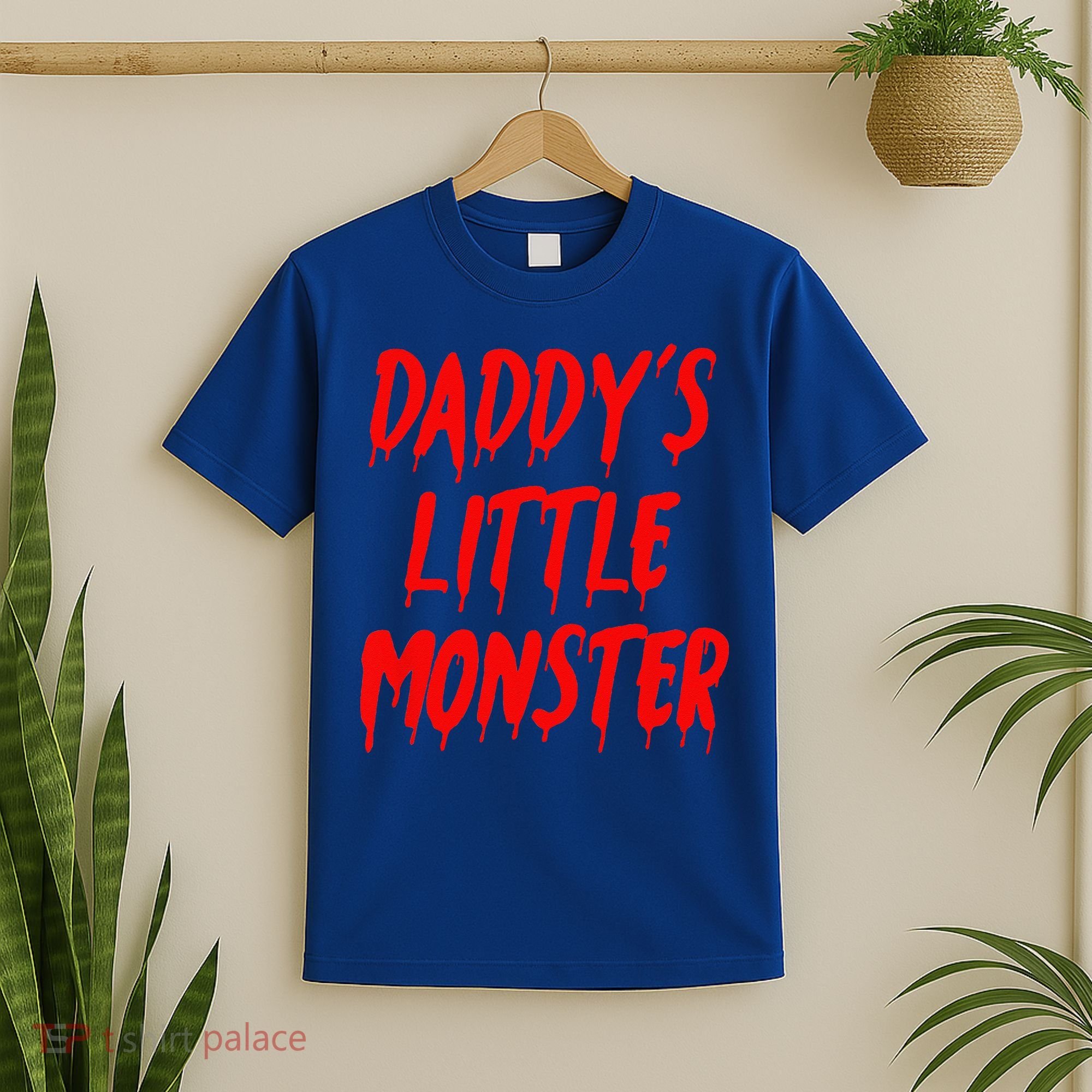 Daddys Little Monster Halloween Blood Red T-Shirt