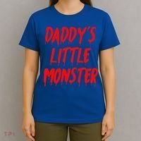 Daddys Little Monster Halloween Blood Red T-Shirt thumb 4